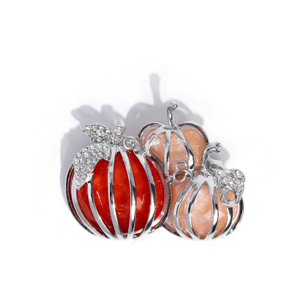 Pumpkin Pattern Brooch
